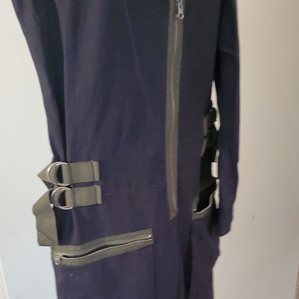 Miss Sixty Navy Zip-Front Trench Coat - Picture 3 of 8